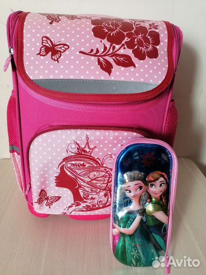 Ранец рюкзак для школы + пенал холодное сердце