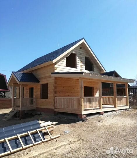 Строительство домов, под ключ 90кв