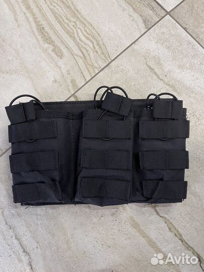 Подсумок для магазина ак тройной на резинках