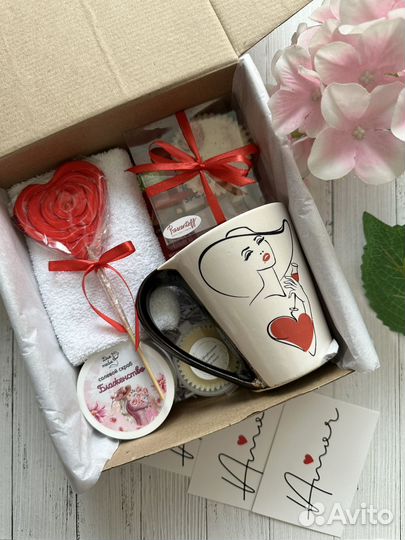 Подарок с кружкой, подарочный набор девушке