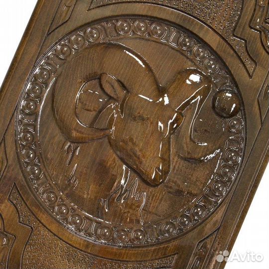 Нарды резные Звездный овен 61 х 61 см бук Армения 62636