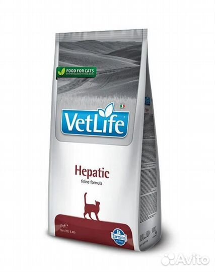 Vet Life Hepatic сухой корм для кошек - 2 кг