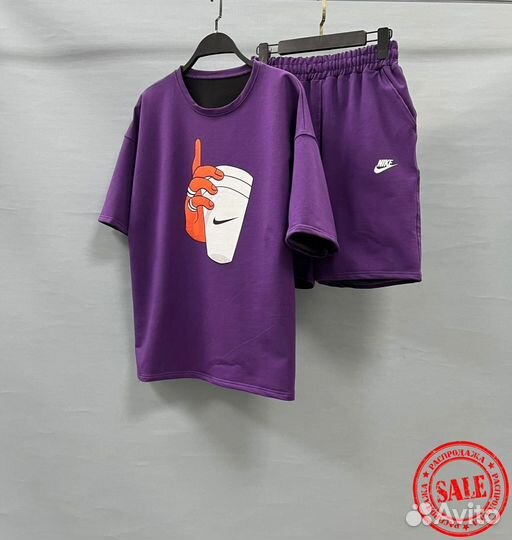 Спортивный костюм nike (футболка+шорты)