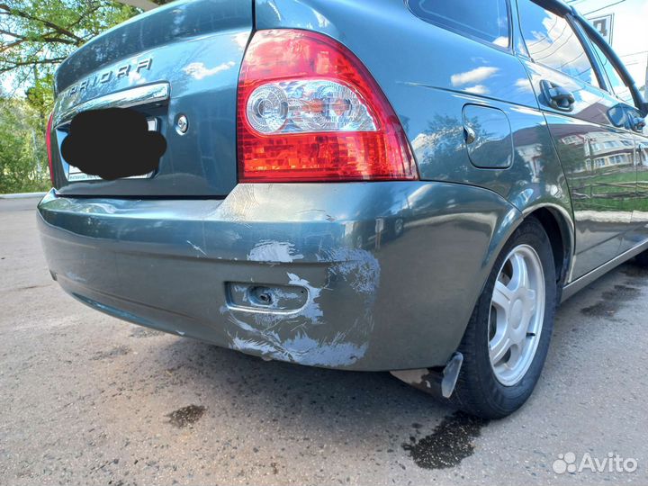 Бампер задний на приору1 Хетчбек