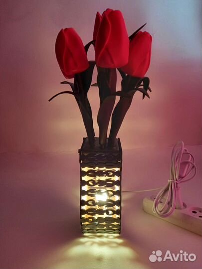 Светильник настольный ручной работы