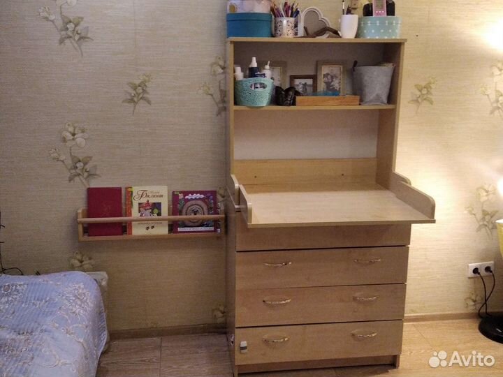 Комод пеленальный светлое дерево