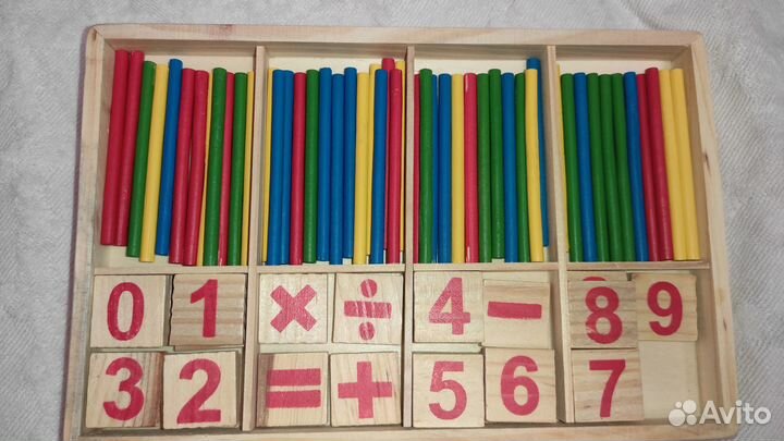 Счётный материал (математика) деревянный