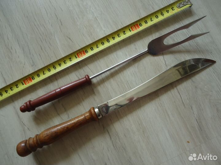 Набор для пикника нож и вилка большие