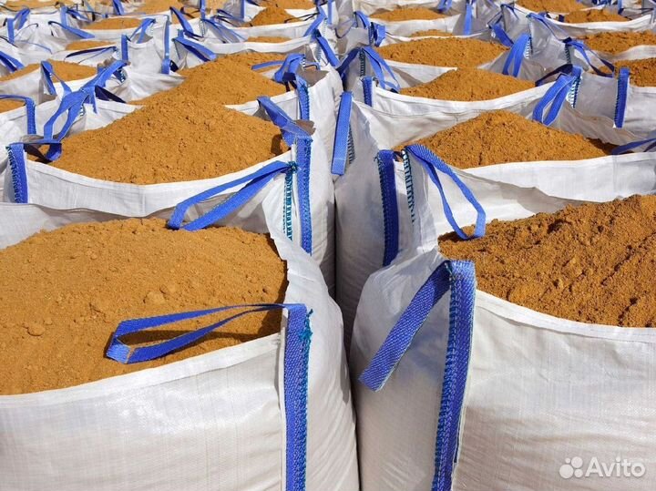 Песок мытый в мешках от производителя
