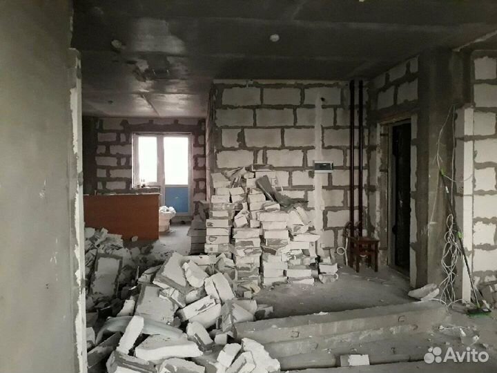 Демонтаж перегородок из блоков