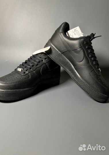 Кроссовки Nike AIR force 1 LOW luxe black gum Люкс