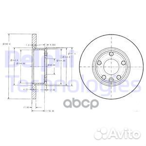 Тормозные диски BG2898 Delphi