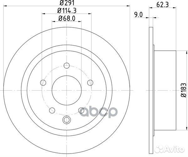 Диск тормозной зад ND2034K nisshinbo