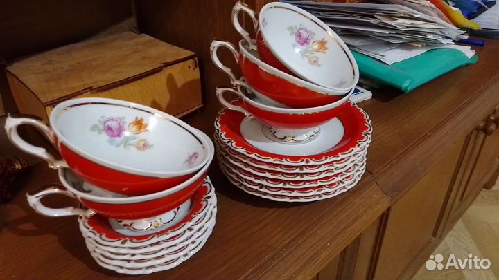 Сервиз чайный цветы Гоцковски