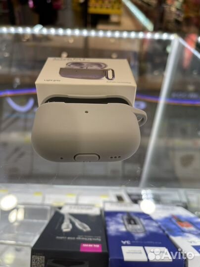 Чехол на AirPods PRO2 светло-серый