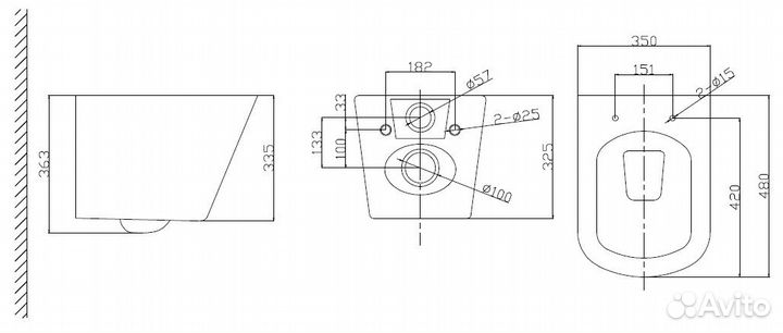 Комплект BelBagno bb3103chr/sc/bb002-80/bb014-sr