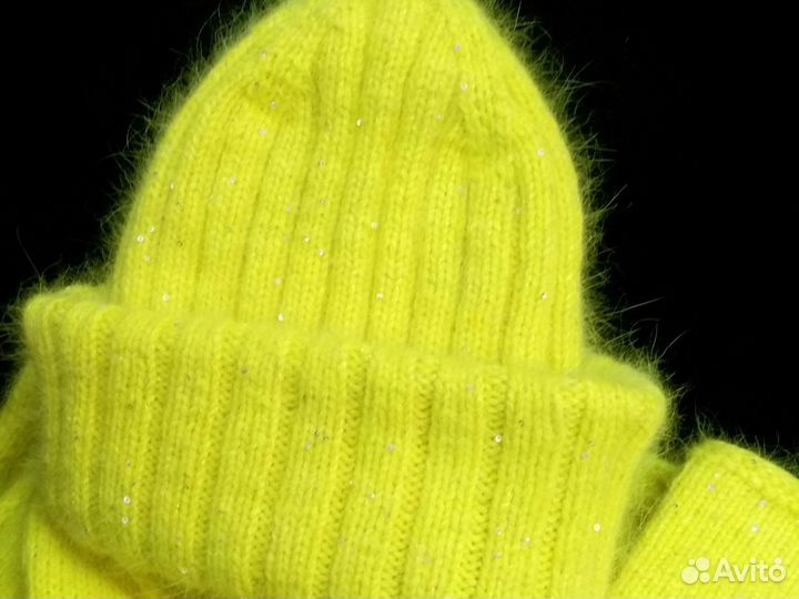 Шапка зимняя женская пух норки