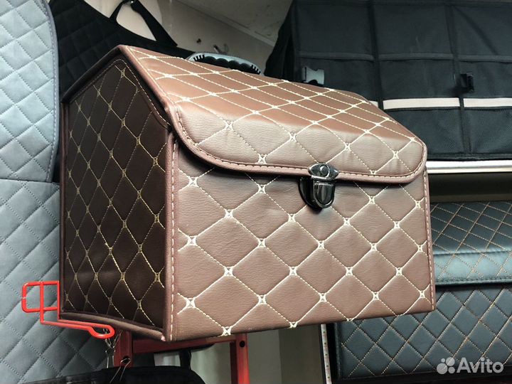 Органайзер из экокожи в багажник авто