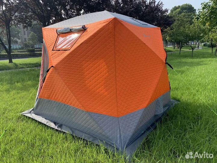 Утеплённая трёхслойная зимняя палатка 2017