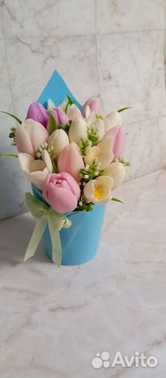 Букет цветов из мыла