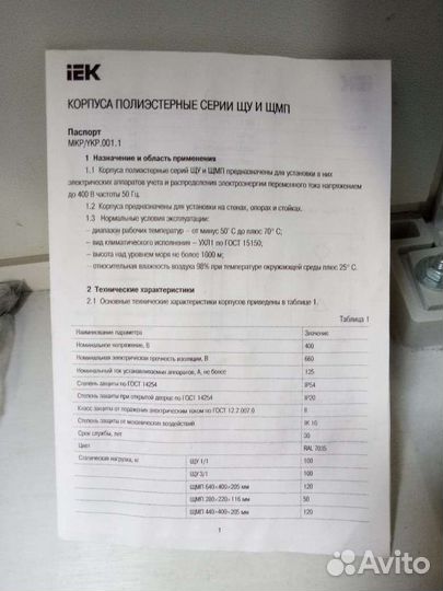 Электро щиток