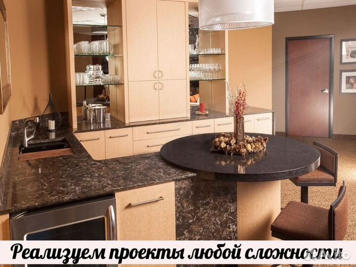 Столешница из кварцевого агломерата, под заказ