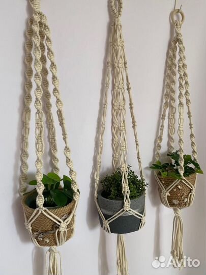 Подвес для кашпо макраме бохо