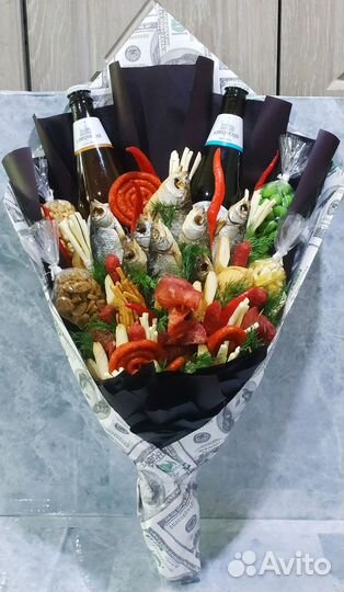 Букеты мужские из рыбы