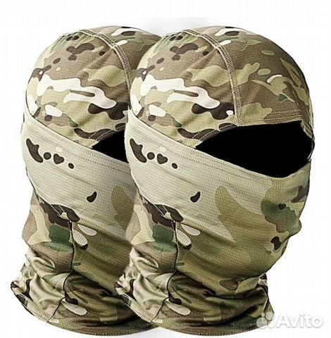 Тактическая балаклава камуфляж Мультикам