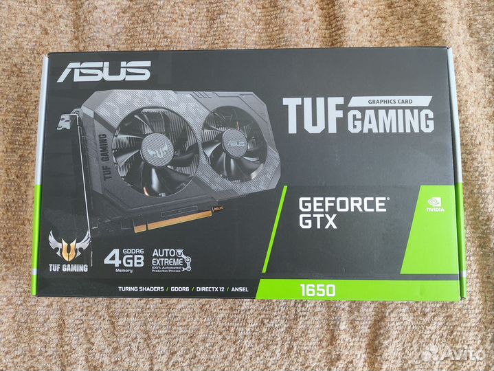 Видеокарта asus nvidia GeForce GTX 1650