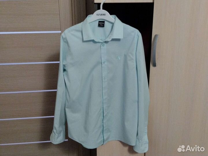 Рубашки zara для мальчика 152см