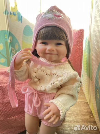 Кукла реборн 56-57 см, Можно купать