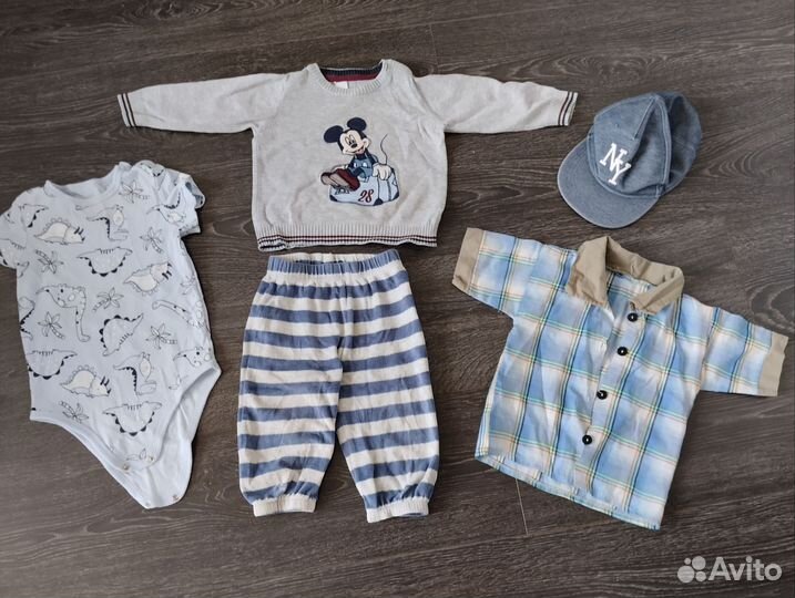Пакет одежды на мальчика до 80