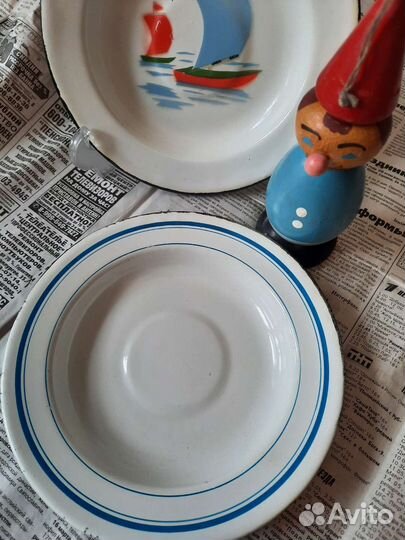 Тарелки эмалированные СССР