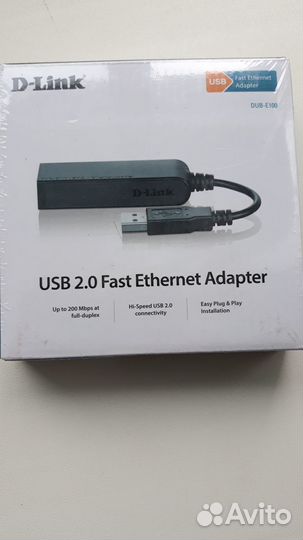 Адаптер USB D-link DUB-E100/B/D1A