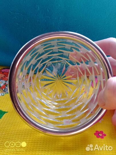 Икорница Хрустальная 6Х10см