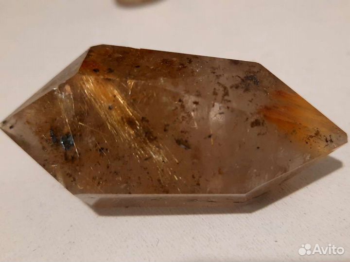 Рутиловый Кварц Волосатик Камень Кристалл