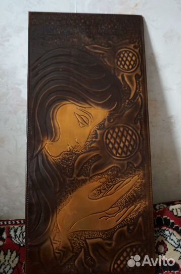 Панно металлическое, гравюра, чеканка