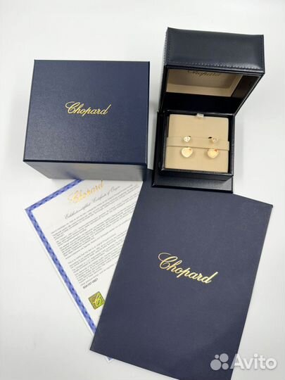 Серьги Серьги Chopard Happy Hearts Golden Hearts