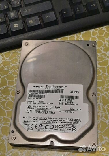 Жесткий диск hitachi 160gb