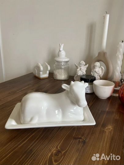 Масленка корова в стиле Zara Home новая