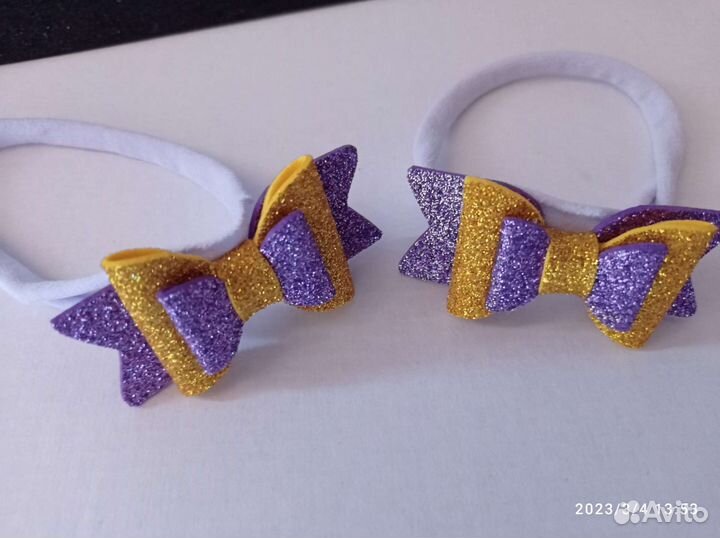 Резиночки повязочки бабочки броши в наличии