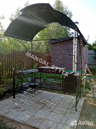 Мангал с печью