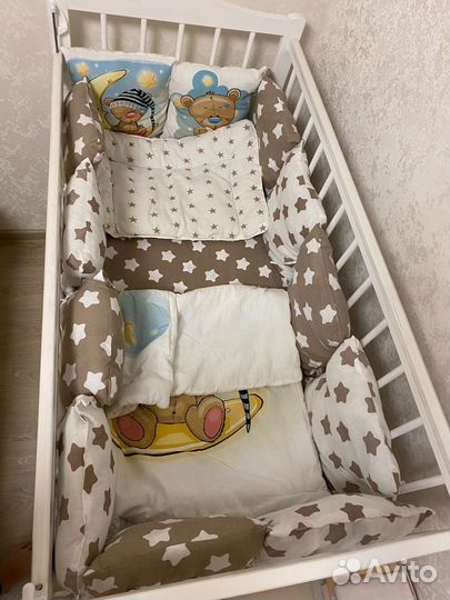 Бортики в детскую кроватку новые