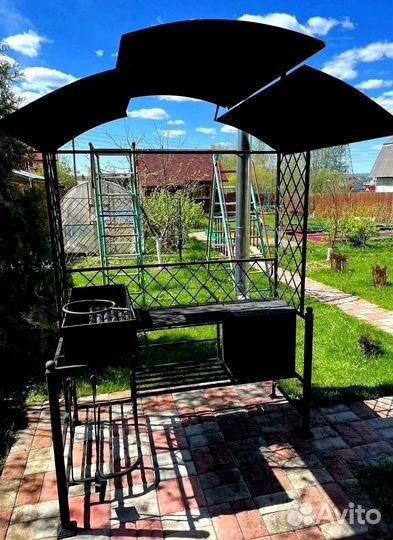 Мангал с печью