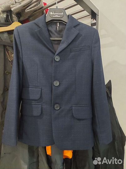 Пиджак школьный для мальчика 122