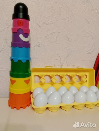 Развивающие игрушки сортер яйца IKEA пирамидка
