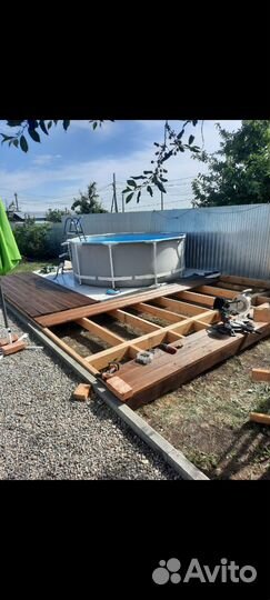 Каркасный бассейн бу 305 100