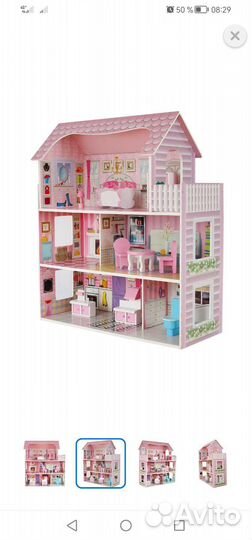 Кукольный домик с мебелью
