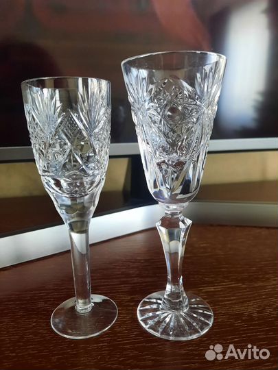 Фужеры хрустальные СССР